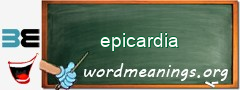 WordMeaning blackboard for epicardia